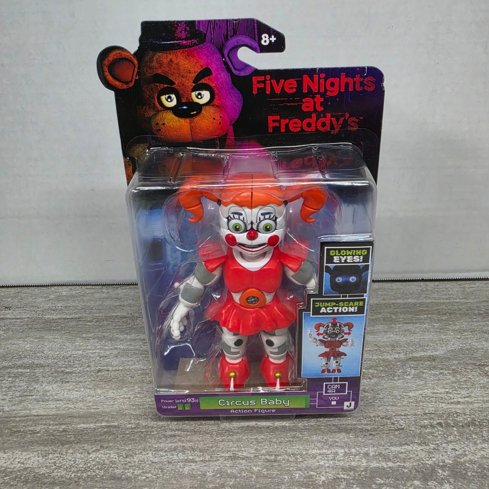 Five Nights at Freddys Circus Baby Action Figure Jazwares FNAF Glowing Eyes NEW